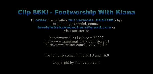  Clip 86Ki Footworship With Kiana - Full Version Sale $10